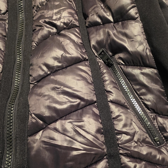 GUESS Women's Purple Puffer Jacket - Picture 3 of 16